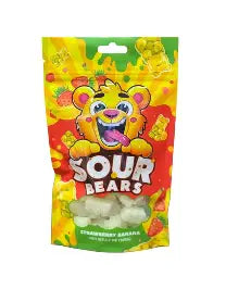 Sour Bears - Strawberry Banana Flavor (3.7oz)- 12 count