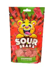 Sour Bears - Strawberry Flavor (3.7oz)- 12 count