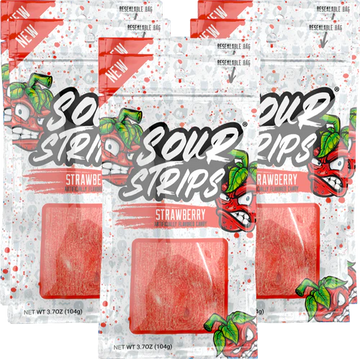 Sour Strips Strawberry 3.4oz