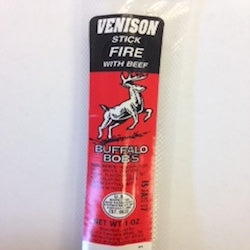 Buffalo Bob’s Venison with Beef Fire Meat Stick 1oz.