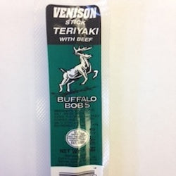 Buffalo Bob’s Venison with Beef Teriyaki Meat Stick 1oz.