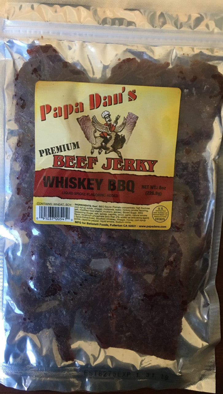 Papa Dan's Whiskey BBQ Jerky 3oz
