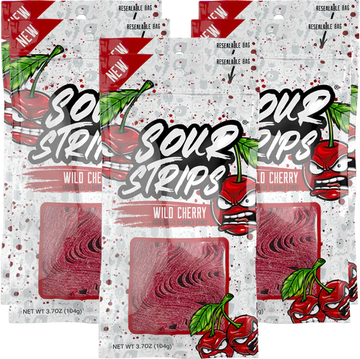 Sour Strips Wild Cherry 3.4oz