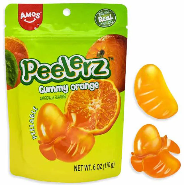 PEELERZ GUMMY ORANGE 6 OZ BAG