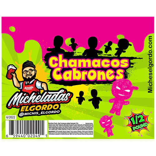 Micheladas El Gordo Chamacas Cabrones Sour Kids 6 OZ