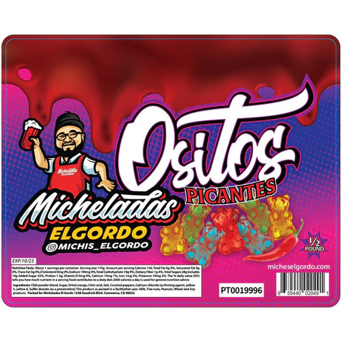 Micheladas El Gordo Ositos Picantes Spicy Bears 6 OZ