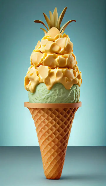 Ice Cream Pineapple 3D 8/3ct