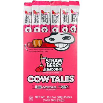 Cow Tales Strawberry Smoothie Convertible Box 36 Count