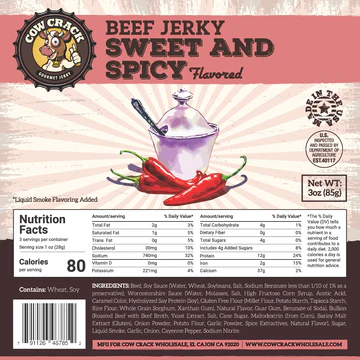 Cow Crack Sweet & Spicy 3oz