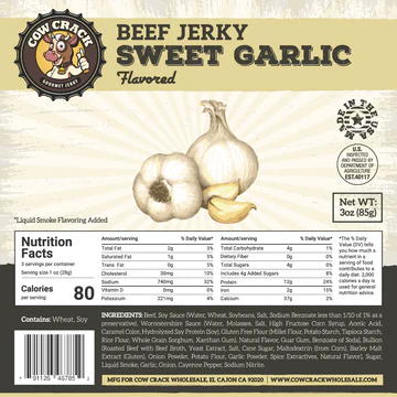 Cow Crack Sweet Garlic 3oz