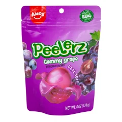 Amos Peelerz Gummy Grape Candy 6OZ