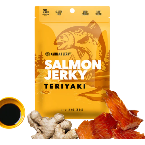 Kaimana Salmon Jerky Teriyaki 2oz