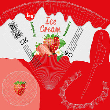 DS Ice Cream Strawberry 3D CHN 8/3CT