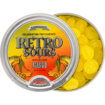 Retro Sours Mango Hard Candy
