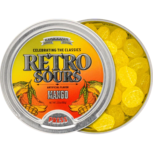 Retro Sours Mango Hard Candy